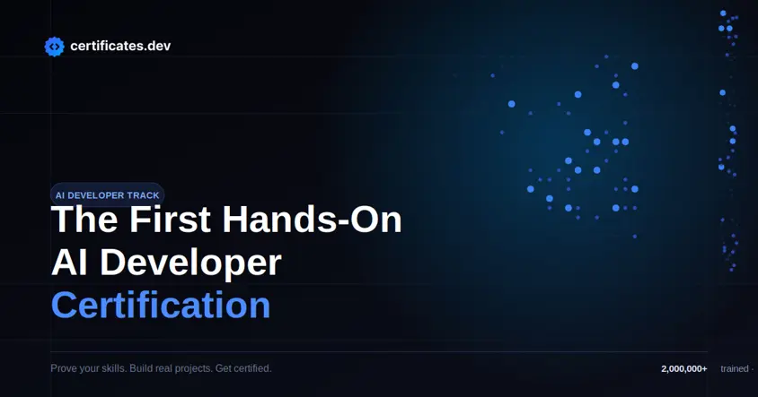 The First Hands-On AI Developer Certification