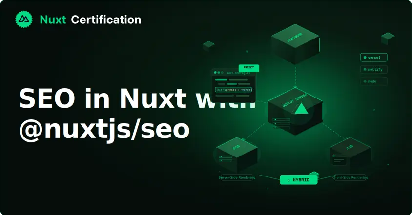 SEO in Nuxt with @nuxtjs/seo