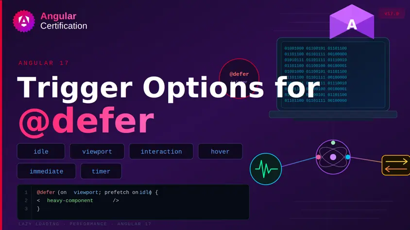 Trigger options for @defer