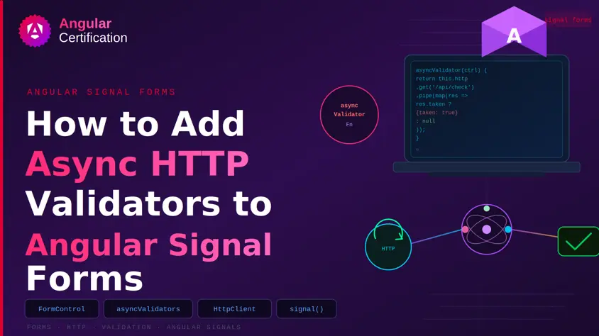How to Add Async HTTP Validators to Angular Signal Forms