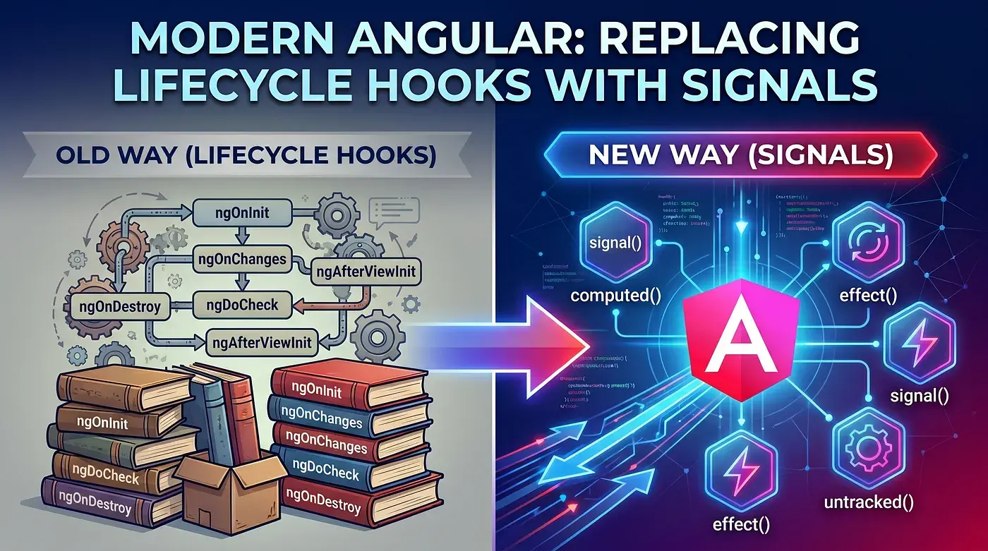 Angular moderno: sustitución de los hooks de ciclo de vida por señales