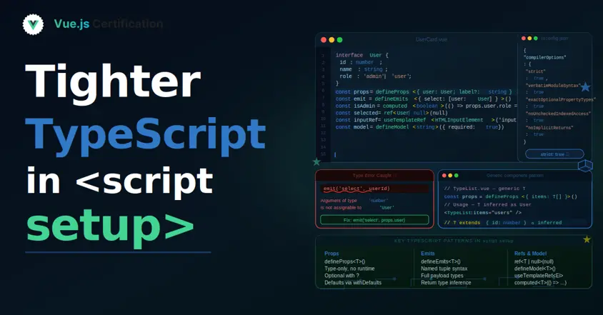 Tighter TypeScript in <script setup>